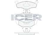 181178 Brzdové destičky ICER
