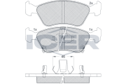 181235 Brzdové destičky ICER