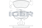 181243 Brzdové destičky ICER