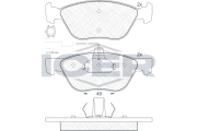 181283 Brzdové destičky ICER