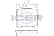 181312-202 Brzdové destičky ICER