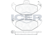 181314 Brzdové destičky ICER