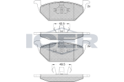 181338 Brzdové destičky ICER
