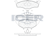 181373 Brzdové destičky ICER