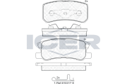 181375 Brzdové destičky ICER