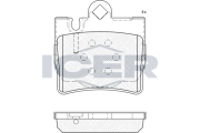 181390 Brzdové destičky ICER