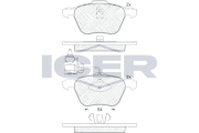 181395 Brzdové destičky ICER