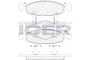 181398 Brzdové destičky ICER