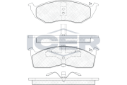 181436 Brzdové destičky ICER