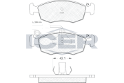 181518 Brzdové destičky ICER