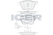 181531 Brzdové destičky ICER