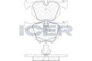 181549 Brzdové destičky ICER