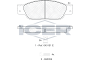 181561 Brzdové destičky ICER