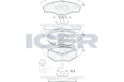 181590 Brzdové destičky ICER