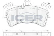 181595 Brzdové destičky ICER