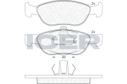181602 Brzdové destičky ICER