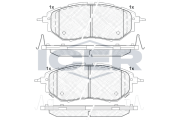 181697 Brzdové destičky ICER
