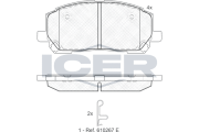 181705 Brzdové destičky ICER