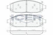 181713 Brzdové destičky ICER