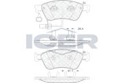 181725 Brzdové destičky ICER