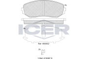 181747 Brzdové destičky ICER