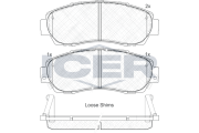 181811 Brzdové destičky ICER