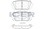181827 Brzdové destičky ICER