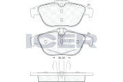 181863 Brzdové destičky ICER