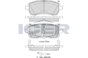 181881 Brzdové destičky ICER