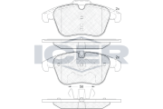 181886 Brzdové destičky ICER