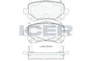 181910 Brzdové destičky ICER