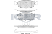 181924 Brzdové destičky ICER