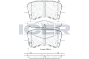 181933 Brzdové destičky ICER