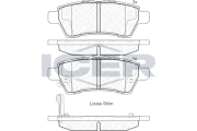 181934 Brzdové destičky ICER