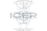 181972 Brzdové destičky ICER