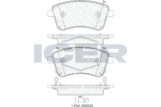 181985 Brzdové destičky ICER