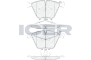 181992 Brzdové destičky ICER