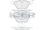 182002 Brzdové destičky ICER