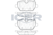 182008 Brzdové destičky ICER