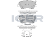 182029 Brzdové destičky ICER