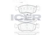 182033 Brzdové destičky ICER