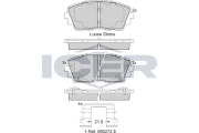 182034 Brzdové destičky ICER