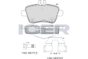 182039 Brzdové destičky ICER