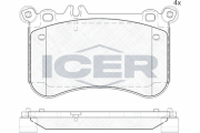 182042 Brzdové destičky ICER
