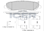 182055 Brzdové destičky ICER