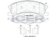 182075 Brzdové destičky ICER