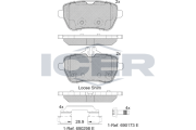182076 Brzdové destičky ICER