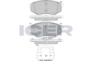182094 Brzdové destičky ICER