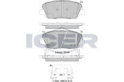 182102 Brzdové destičky ICER
