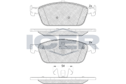 182134 Brzdové destičky ICER